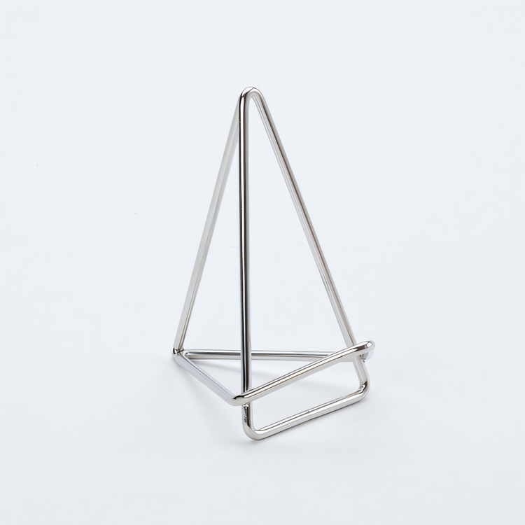 Product image #1 for American Metalcraft Geometric Metal Menu/Card Holder, 3 Inch, Silver