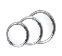 Royal Touch 12-Inch Round Heavy-Duty Stainless Steel Serving Tray