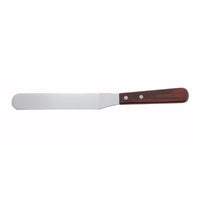 Winco Wooden Handle Offset Spatula, 6-1/2 x 1-5/16 Inch Stainless Steel Blade