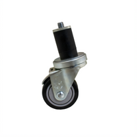 BK Resources 3SBR-RA-PLY Shelf Casters & Leveling Feet