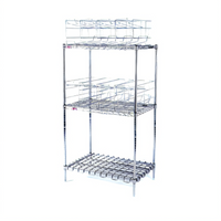 Eagle Group 3-Tier Stationary Can Rack Storage System for #10 Cans, 124-Can Capacity