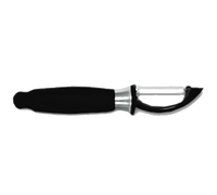 Get-A-Grip 8-Inch Straight Peeler with Stainless Steel Blade and Non-Slip Santoprene Handle