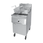Thumbnail image #1 for Keating of Chicago Instant Recovery 24BB 24-Inch Gas Floor Fryer, 130 lb Fat Capacity, Stainless Steel Fry Pot