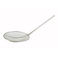 Winco 12-Inch Round Nickel-Plated Wire Skimmer with 13-Inch Handle
