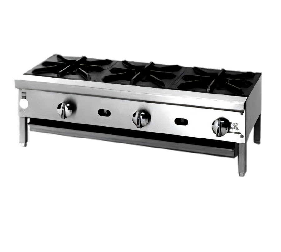 Product image #1 for Supreme JHP-448 48-Inch Countertop Gas Hot Plate with 4 Open Burners