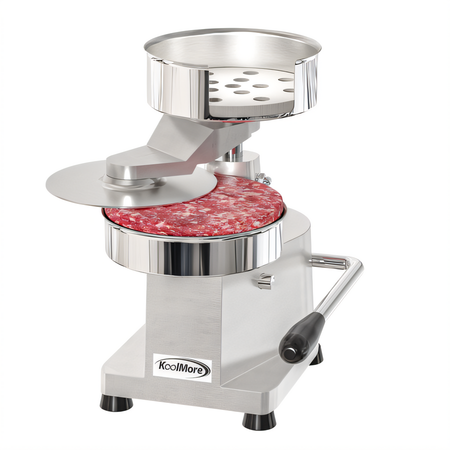 Product image #1 for KoolMore Countertop 6-Inch Manual Stainless Steel Hamburger Patty Molding Press with Handle