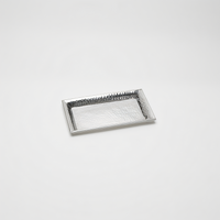 American Metalcraft Hammered Rectangular 18/8 Stainless Steel Serving Tray, 12 x 7 x 1 Inch