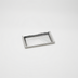 Thumbnail image #1 for American Metalcraft Hammered Rectangular 18/8 Stainless Steel Serving Tray, 12 x 7 x 1 Inch