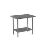 Thumbnail image #1 for Atosa USA, Inc. Mixrite ST3060EC 60-Inch x 30-Inch 18-Gauge Stainless Steel Work Table with Adjustable Undershelf