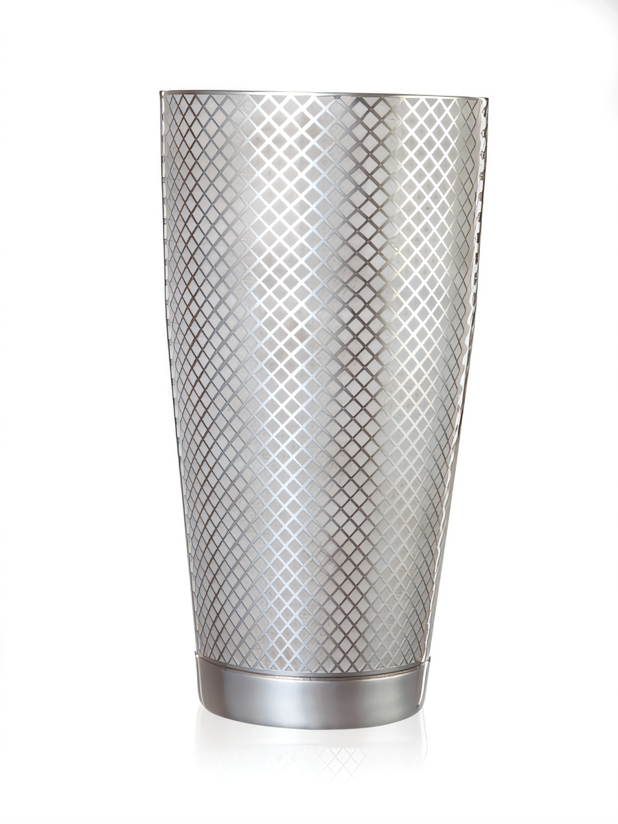 Product image #1 for Barfly Diamond Lattice 28 oz Stainless Steel Cocktail Shaker