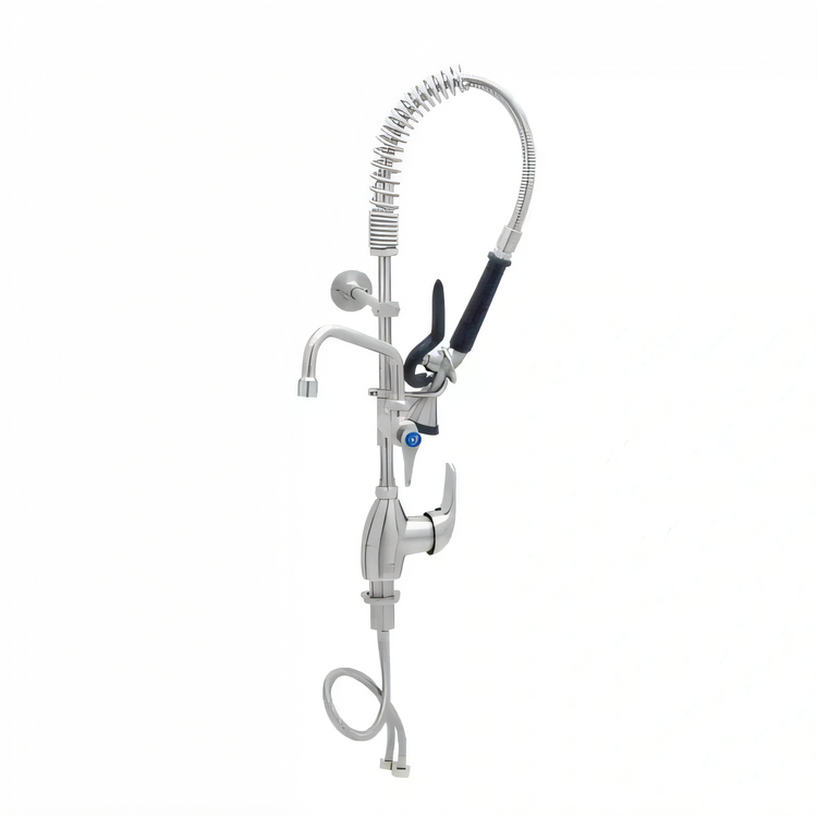 Product image #2 for Mini Pre-Rinse Unit, Single-Hole Deck Mount, Single Lever Faucet with 6-Inch Swing Nozzle