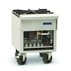 Thumbnail image #1 for Imperial (Middleby) ISP-J-SP Gas Stock Pot Range, 18-Inch, 1 Jet Burner, 125,000 BTU, Stainless Steel Front & Sides, Continuous Pilot