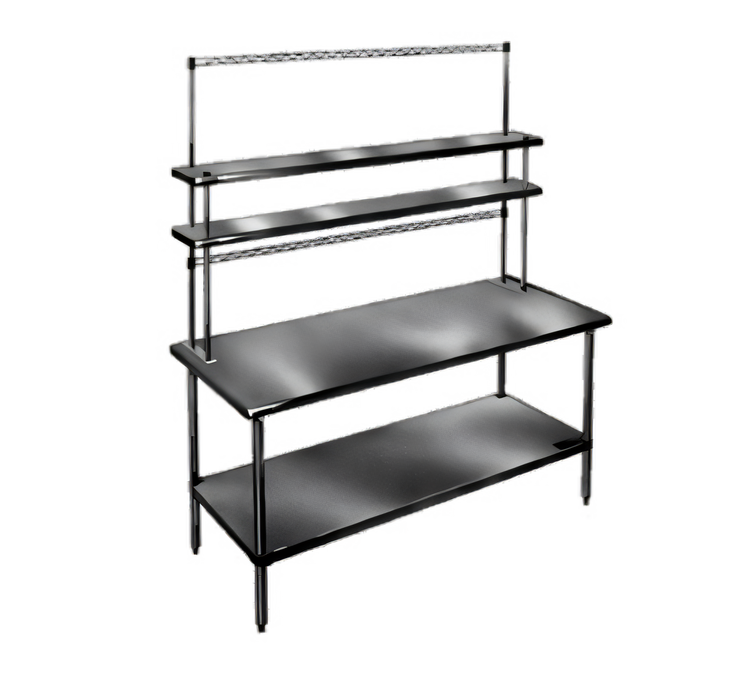 Product image #1 for Eagle Flex-Master 18-Inch Stainless Steel Table-Mount Overshelf Posts