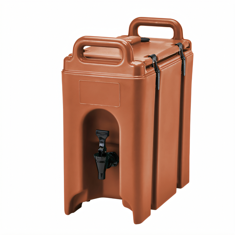 Product image #1 for Cambro Camtainer 2.5 Gallon Insulated Beverage Carrier, Brick Red