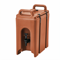 Cambro Camtainer 2.5 Gallon Insulated Beverage Carrier, Brick Red
