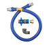 Thumbnail image #1 for Dormont Blue Hose 48 Inch 1/2 Inch ID Moveable Gas Connector Hose Assembly with Safety Quik Quick-Disconnect Valve