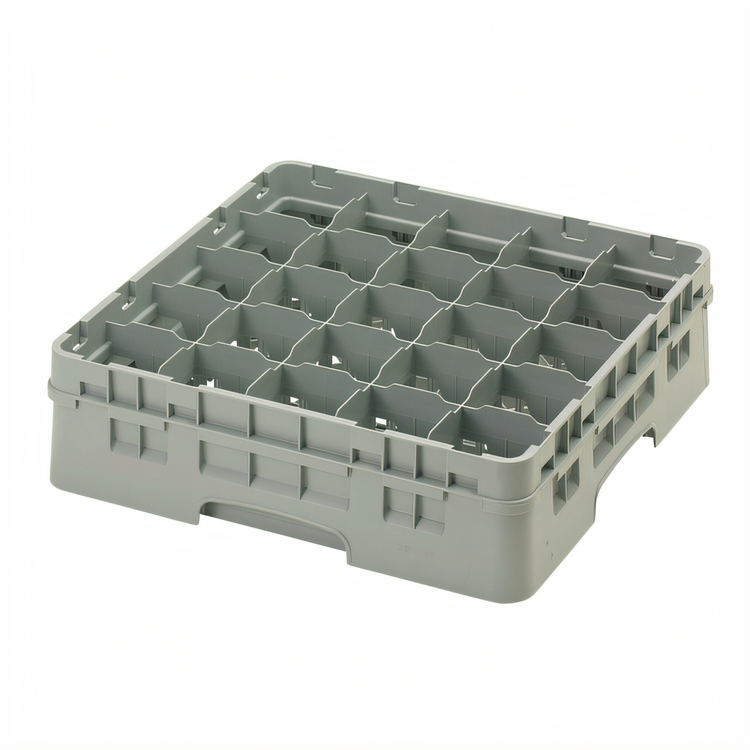 Product image #2 for Cambro Camrack® Full Size Low Profile 25-Compartment Glass Rack, Soft Gray