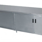 Thumbnail image #1 for Advance Tabco Special Value Series EHB-SS-307M 84"W x 30"D Enclosed Work Table, Cabinet Base, 16 Gauge 304 Stainless Steel Top