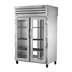 Thumbnail image #1 for True SPEC SERIES Two-Section Pass-Thru Reach-In Refrigerator with Locking Front and Rear Glass Doors