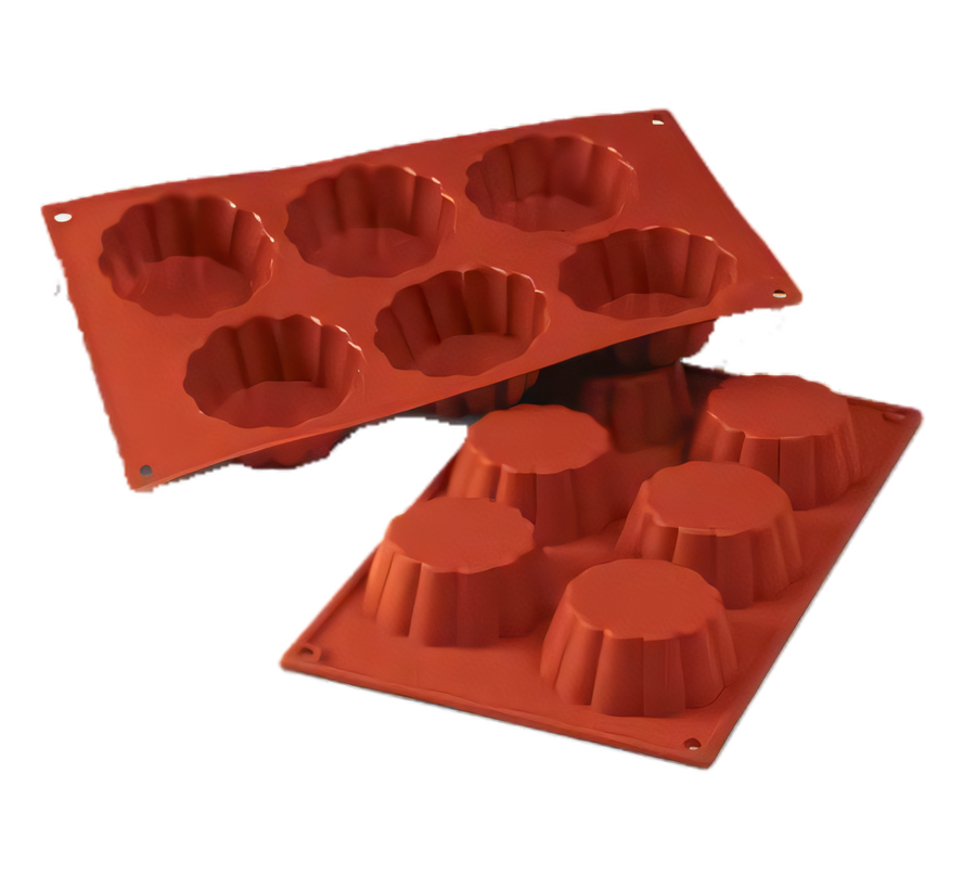 Product image #1 for Silikomart 6-Cavity Briochette Silicone Mold