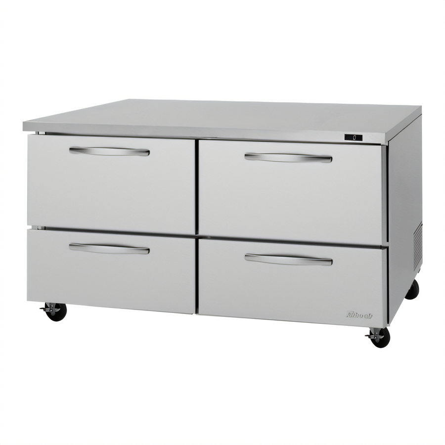 Product image #1 for Turbo Air PRO Series Two-Section Undercounter Freezer with 4 Drawers, 17 Cu. Ft., Self-Contained Refrigeration