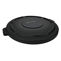 Rubbermaid BRUTE 44-Gallon Black Flat Heavy-Duty Plastic Trash Can Lid