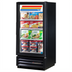 Thumbnail image #1 for True One-Section Glass Door Freezer Merchandiser, -10°F, Hinged Door, Bottom-Mount, 3 Shelves
