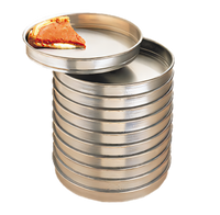 American Metalcraft 13-Inch Round Straight-Sided Self-Stacking Solid Pizza Pan, 2-Inch Deep, 14-Gauge Aluminum
