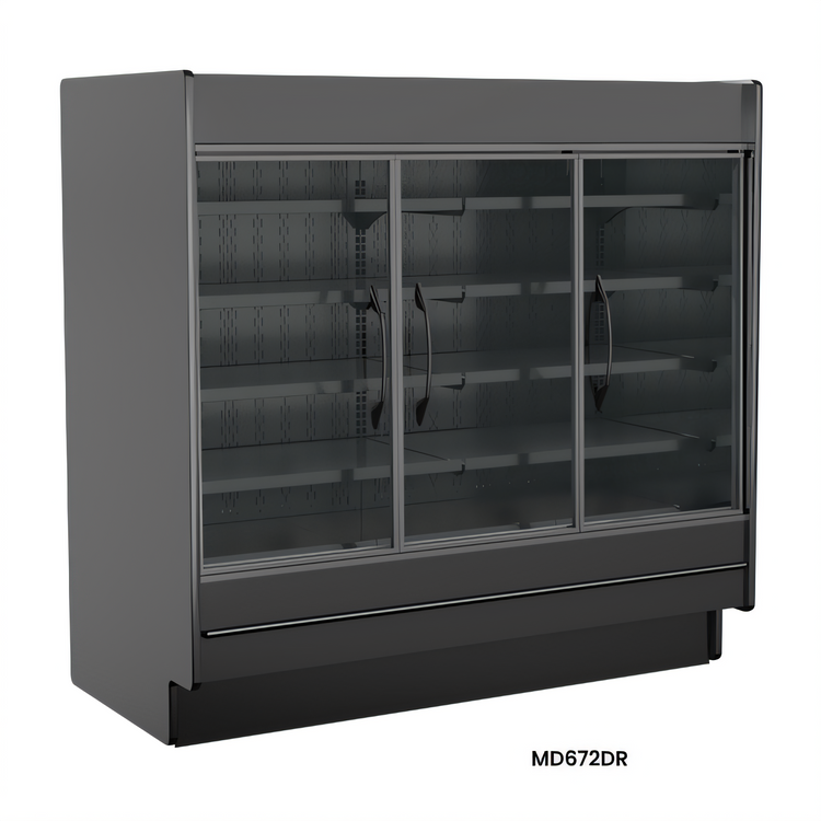Product image #1 for Structural Concepts Fusion Self-Service 2-Door Remote DX Refrigerated Display Case, 50-1/4" W x 37-1/8" D x 72-1/2" H