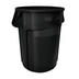 Thumbnail image #1 for Rubbermaid Commercial BRUTE 55-Gallon Round Trash Container, Black Polyethylene, No Lid
