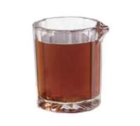 Carlisle 2 oz Clear SAN Handleless Creamer/Syrup Pitcher