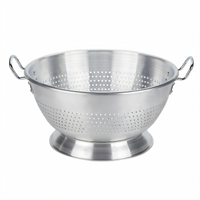 Vollrath 16 Qt 10-Gauge Aluminum Colander, 16-7/16 Inch Top Diameter