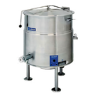 Thumbnail image #1 for Cleveland Range KEL30 30-Gallon Stationary Electric Tri-Leg Steam Kettle, 2/3 Steam Jacket, 316 Stainless Steel Liner
