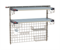 Metro SmartWall Life 2-Shelf Wall-Mounted Prep Shelving Starter Kit