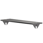 Thumbnail image #1 for John Boos OSP16FK-1872 Pot Rack Mounted Work Table Shelf, Flat Top, Safety Edge, 72 x 18 x 18 Inches, 16-Gauge Stainless Steel
