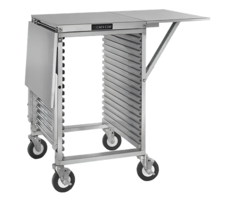 Product image #1 for Cres Cor Mobile Work Stand with Solid Top and Side Drop Shelves, 18 Full-Size Pan Capacity