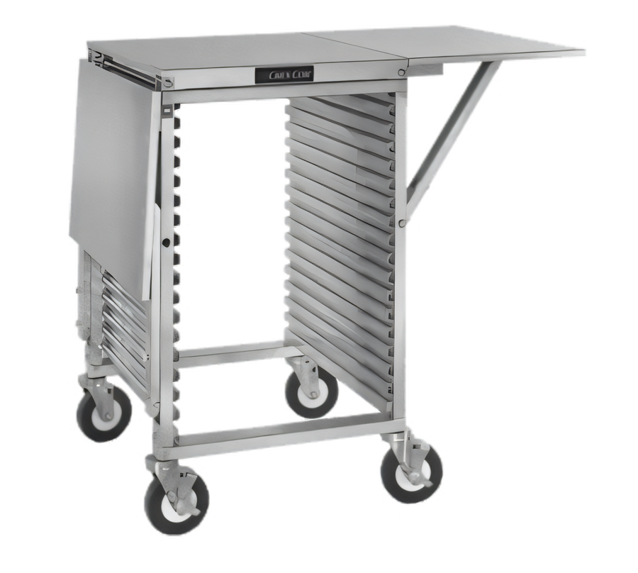 Product image #1 for Cres Cor Mobile Work Stand with Solid Top and Side Drop Shelves, 18 Full-Size Pan Capacity