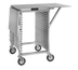 Thumbnail image #1 for Cres Cor Mobile Work Stand with Solid Top and Side Drop Shelves, 18 Full-Size Pan Capacity