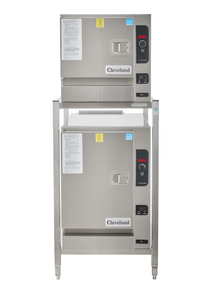SteamChef 3 & 6 Double-Stacked Boilerless Gas Convection Steamer with Stand