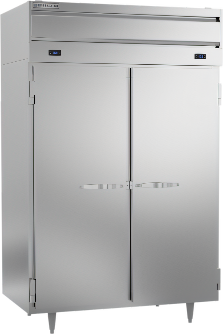 Product image #1 for Beverage-Air P-Series Dual-Temperature Two-Section Top-Mounted Reach-In Refrigerator/Freezer with Solid Doors