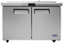 Thumbnail image #1 for Atosa Two-Section Mega Top Sandwich/Salad Prep Table Refrigerator with 18 1/6 Pans, 48-1/5 Inch Wide, 13.4 Cu. Ft., Rear-Mounted Self-Contained Refrigeration