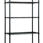 Thumbnail image #1 for Quantum WR54-2454BK-5 5-Shelf Wire Shelving Starter Kit, 54"W x 24"D x 54"H, Black Epoxy Finish