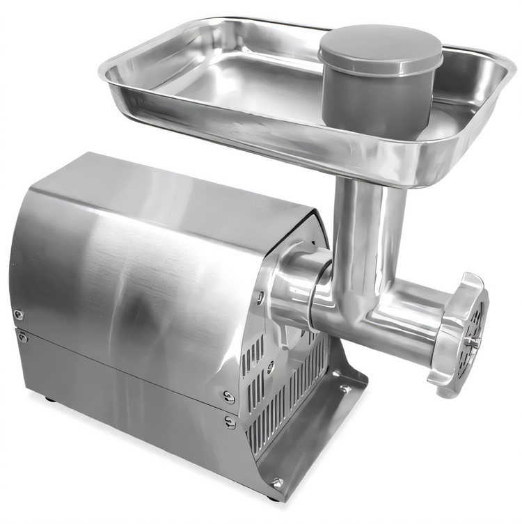 Product image #1 for Omcan #8 Countertop Electric Stainless Steel Meat Grinder, 0.4 HP, 120V