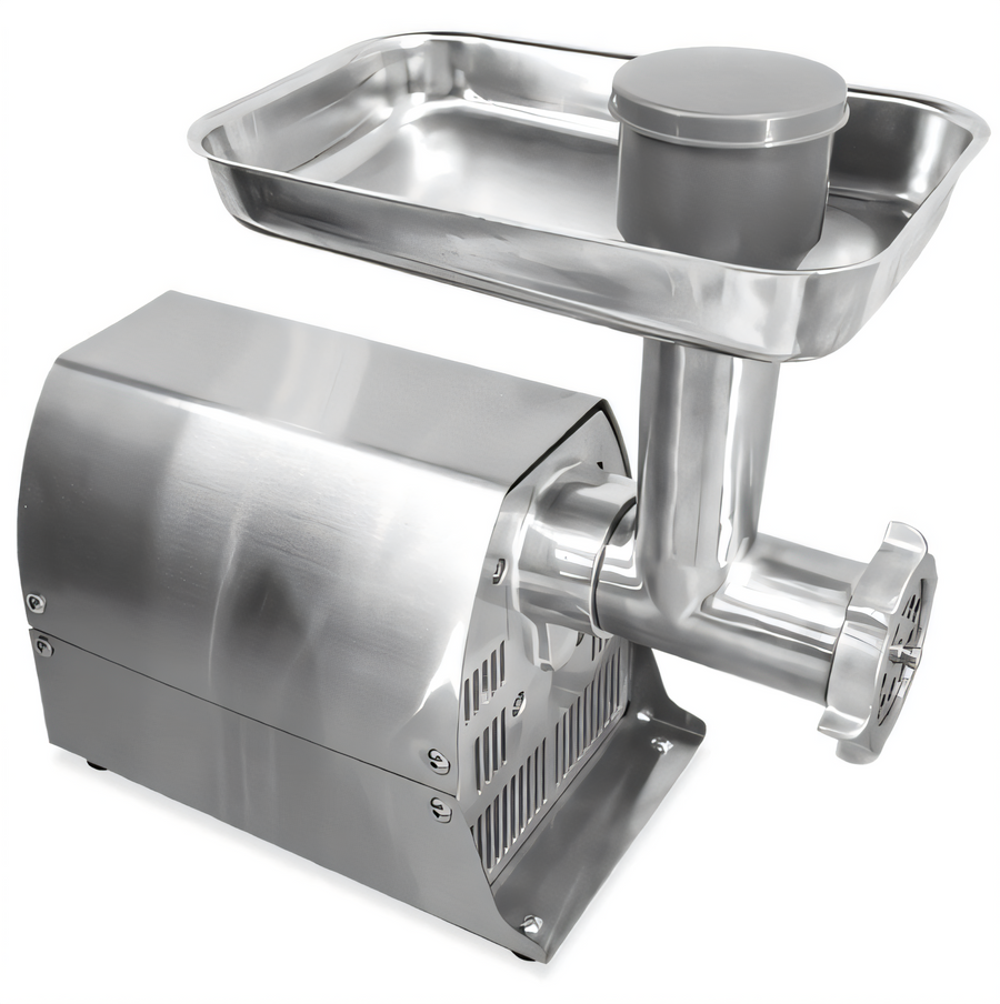 Product image #1 for Omcan #8 Countertop Electric Stainless Steel Meat Grinder, 0.4 HP, 120V