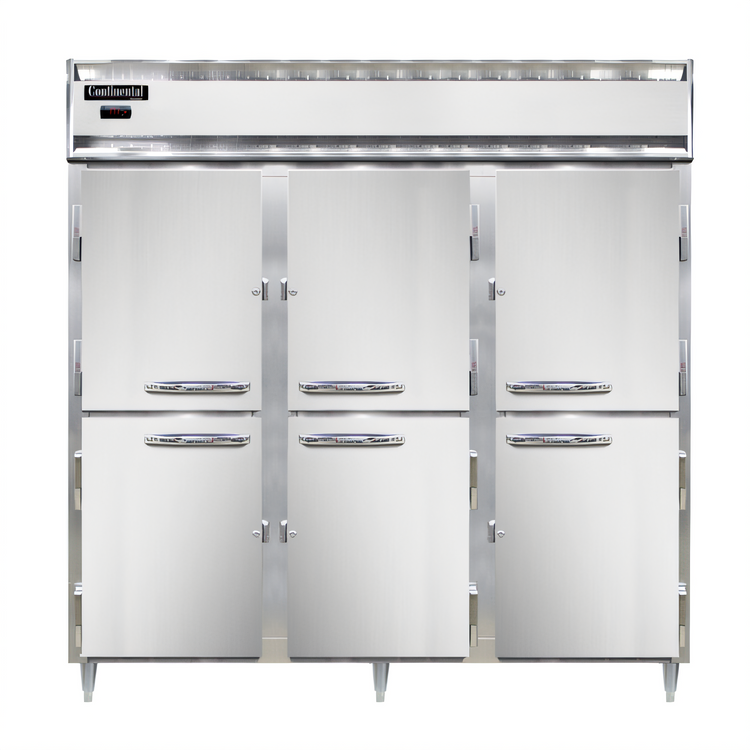 Product image #1 for Continental Refrigerator Designer Line DL3W-SA-PT-HD Three-Section Pass-Thru Heated Cabinet
