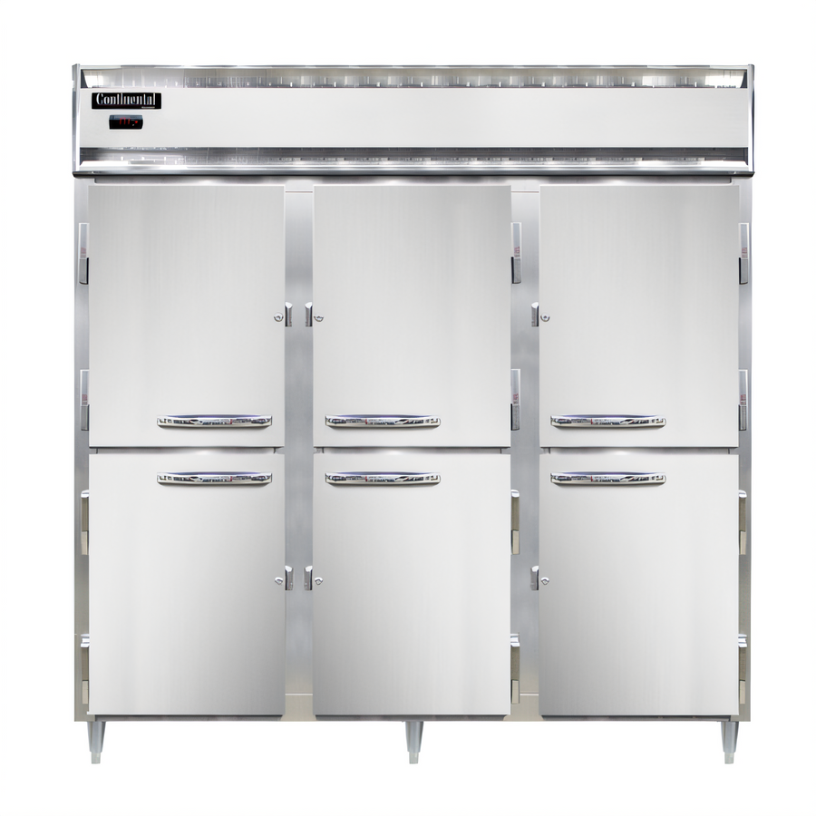 Product image #1 for Continental Refrigerator Designer Line DL3W-SA-PT-HD Three-Section Pass-Thru Heated Cabinet