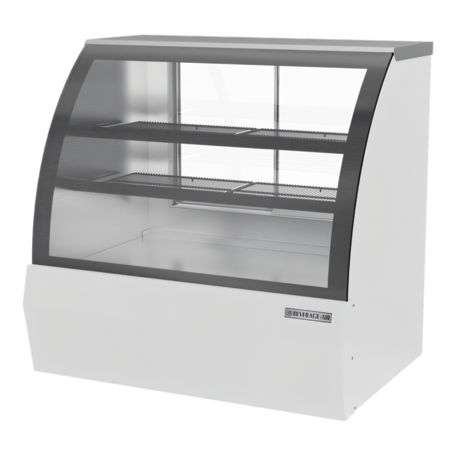 Product image #1 for Beverage-Air 49 1/4-Inch Dry Deli/Bakery Display Case with Curved Glass, 14 Cu. Ft., White