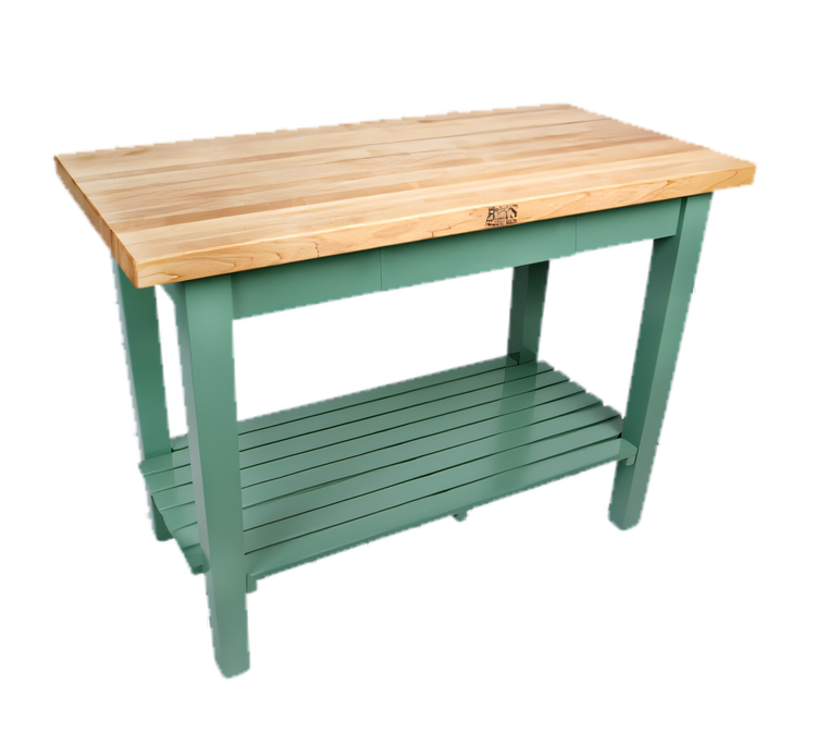 Product image #1 for John Boos Classic Country 60-Inch x 36-Inch Northern Hard Rock Maple Wood Top Work Table