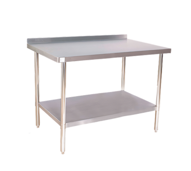 Product image #1 for Klinger's Trading 36-Inch x 18-Inch 18-Gauge Stainless Steel Work Table with 2-Inch Backsplash and Undershelf