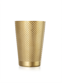 Barfly Diamond Lattice 18 oz Gold-Plated Stainless Steel Cocktail Shaker